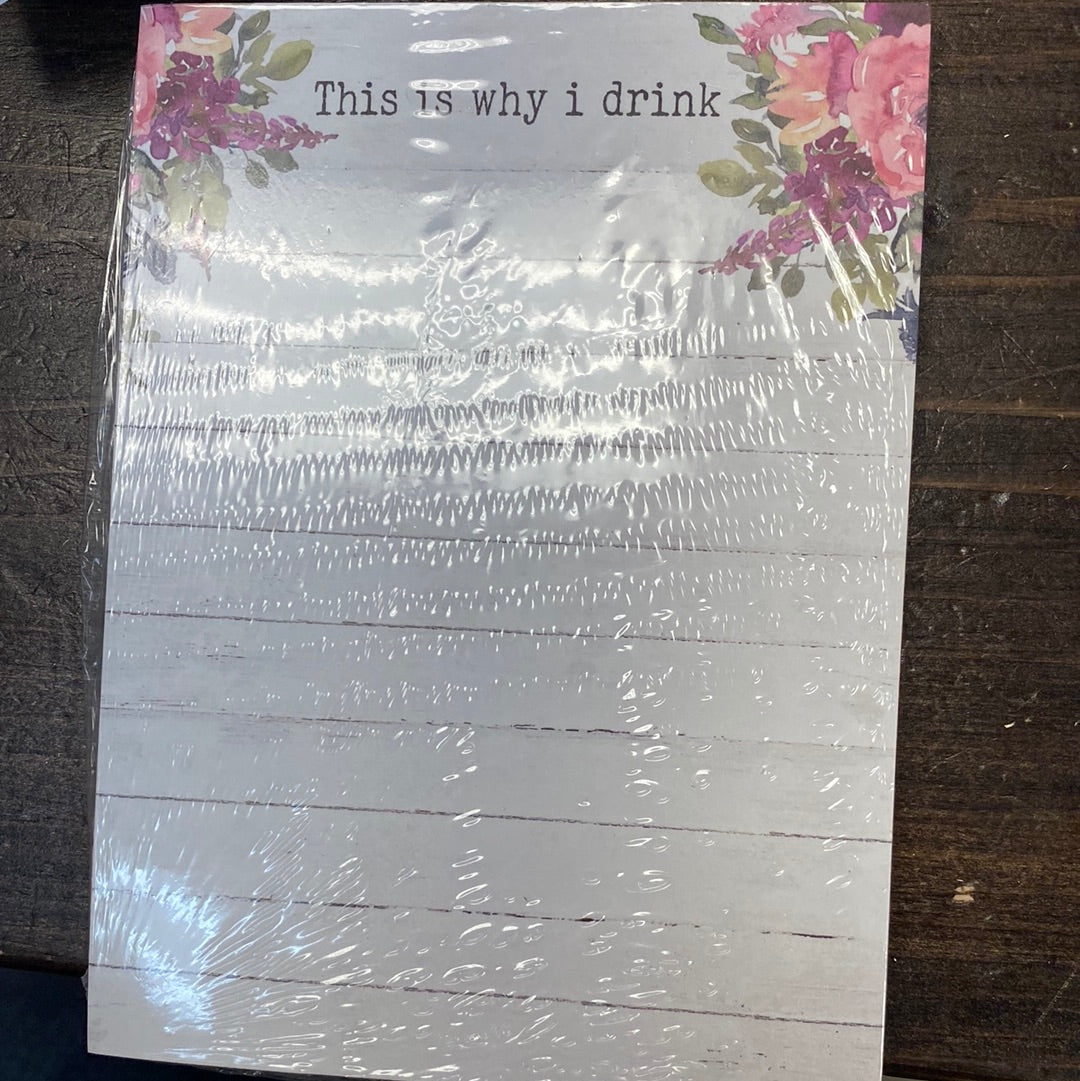 Why I Drink Notepad