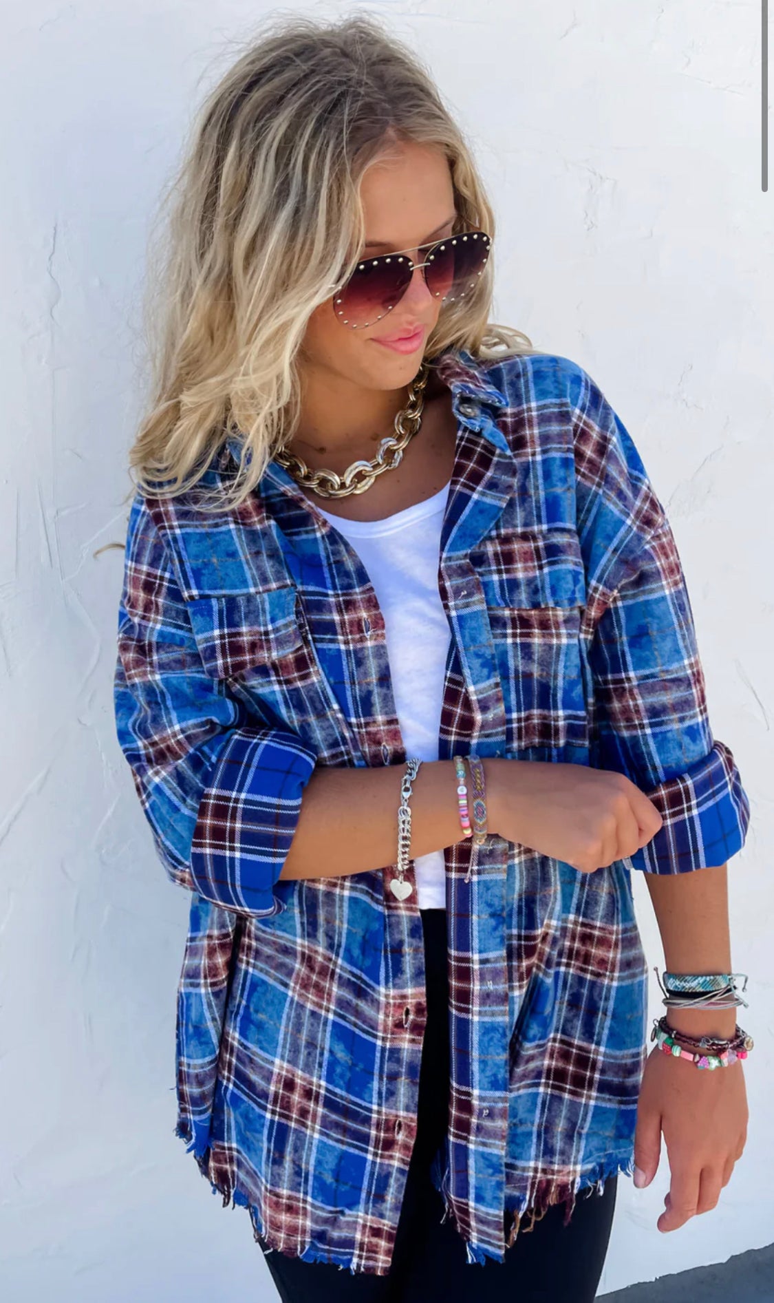 Ryann Bleached Plaid - PRE ORDER ships to us second week of October