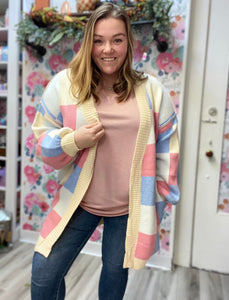 Multi Checkered Cardigan