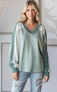 Sage Lace Top