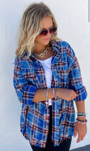 Ryann Bleached Plaid - PRE ORDER ships to us second week of October