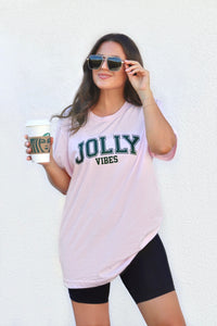 MUST SHIP - JOLLY VIBES TEE (BELLA CANVAS)