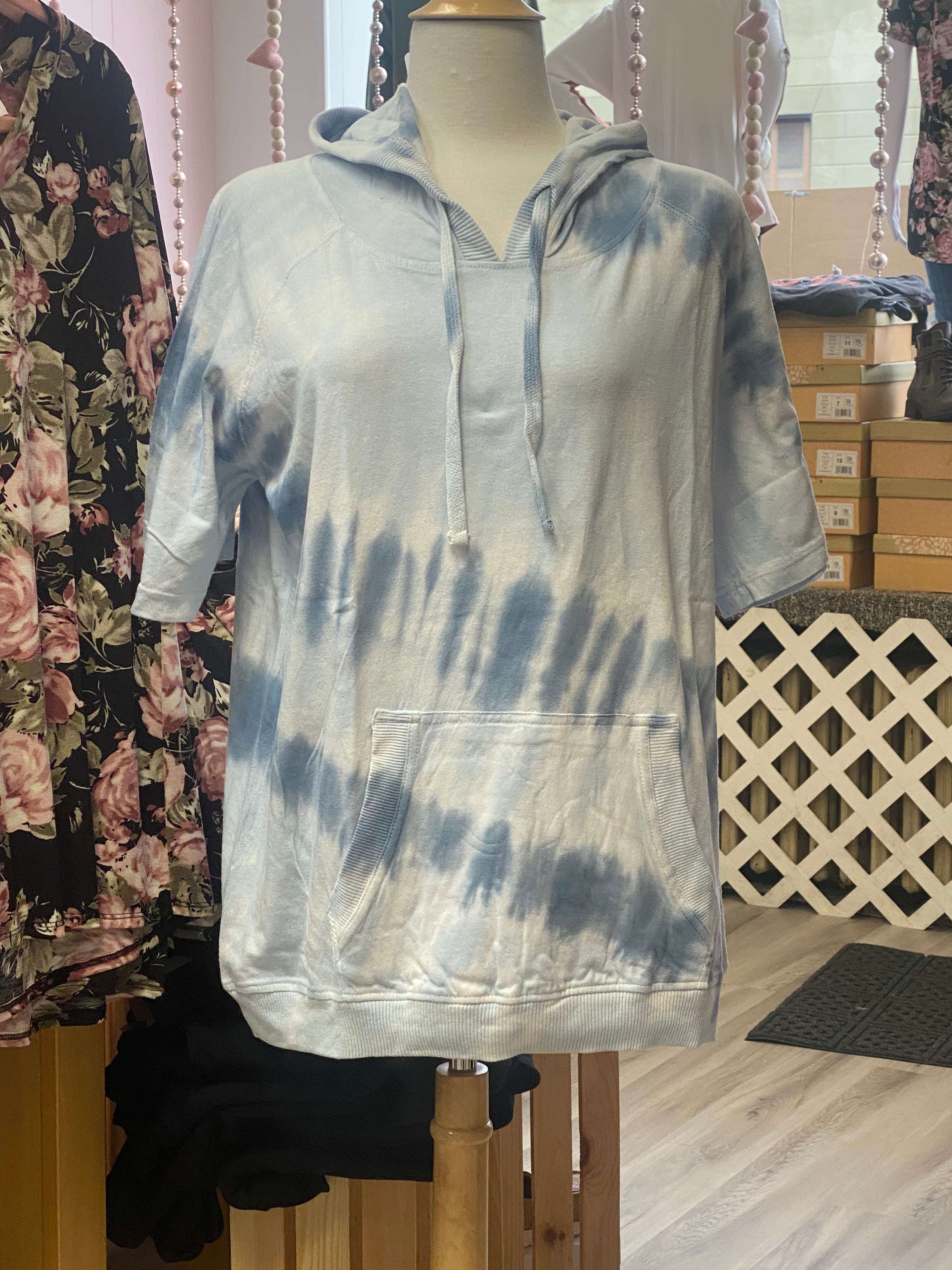 Spring Time Short Sleeve Hoodie
